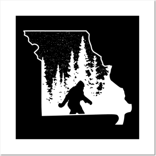 Missouri Bigfoot Gift Posters and Art